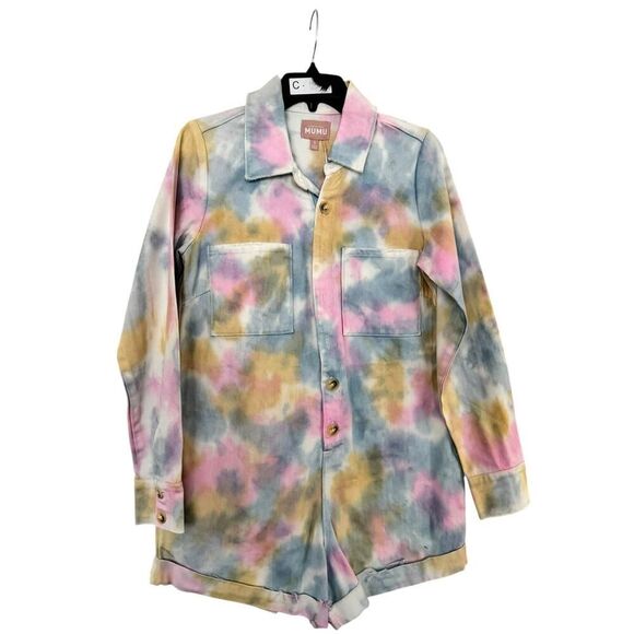 Show Me Your Mumu Tie Dye Romper - Size Small - NWT - Picture 3 of 3